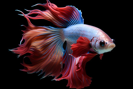 美丽的暹罗鱼背景图片