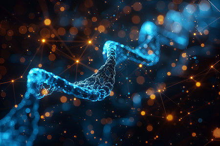 双链蓝光中的基因链设计图片