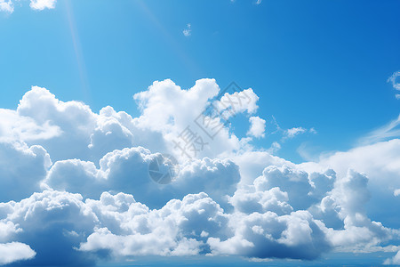 云层上方背景图片