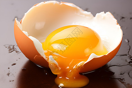 蛋白血症被打开的鸡蛋背景