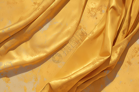 柔软布料柔软的黄色丝绸插画