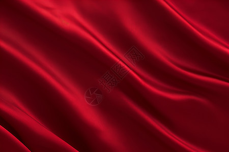 红绸棉红丝绸背景插画