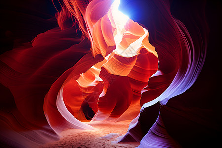 舞蹈曲线沙漠里的岩洞背景