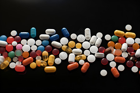 多肽药物彩色的药物背景