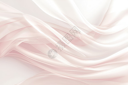 丝绸质感粉色柔软的丝绸布料插画