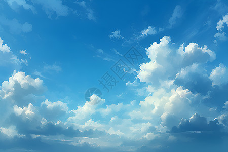 云海茫茫的天空高清图片