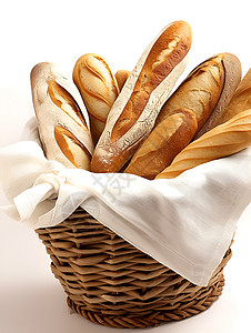 法式长棍面包高清图片
