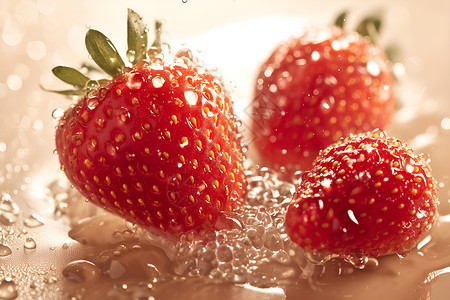成熟的浆果草莓高清图片