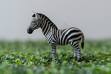 斑马条纹塑料玩具斑马插画