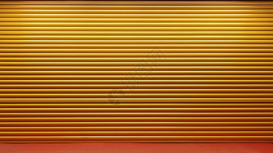 铝门车库里的金色铁门背景