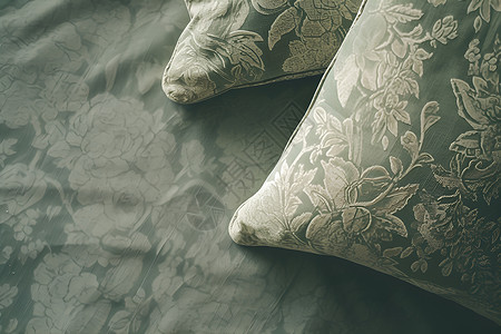大象花纹枕头床品上的花纹插画