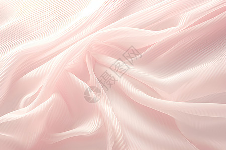布料挤压如丝绸般柔软的粉色布料插画