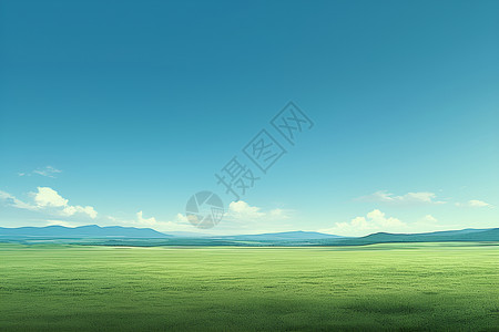 美丽的绿色草原背景图片