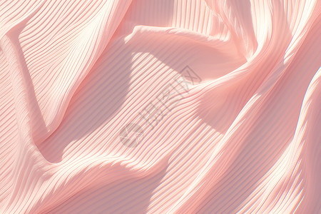 布料褶皱柔软粉色织物插画