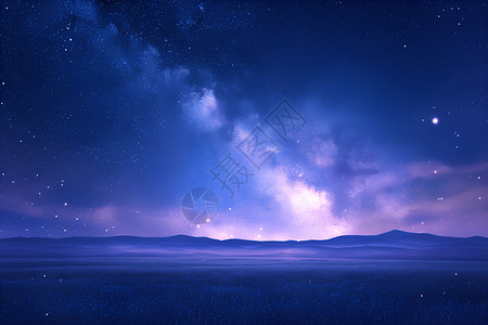 璀璨的星河夜晚宁静高清图片