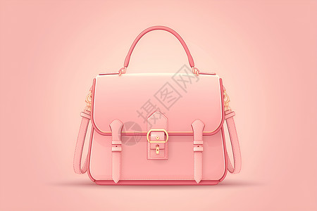 粉色包包素材粉色的手提包插画