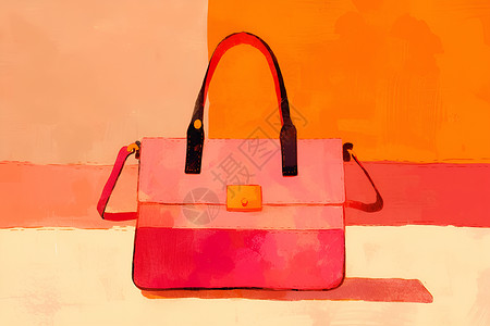 粉色包包素材精致美观的包包插画