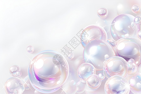 气泡透明珍珠图像插画