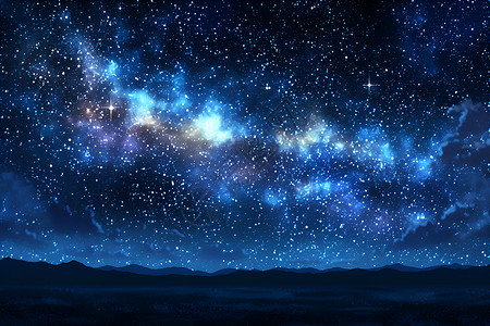 星夜美景背景图片