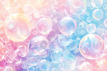 悬浮的泡泡壁纸背景图片