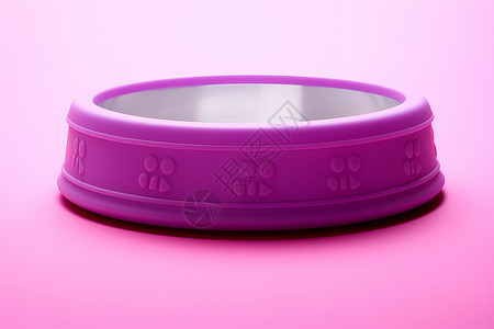 粉色背景上有一个紫色碗高清图片