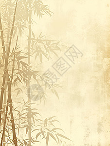 水墨植物竹子背景图片