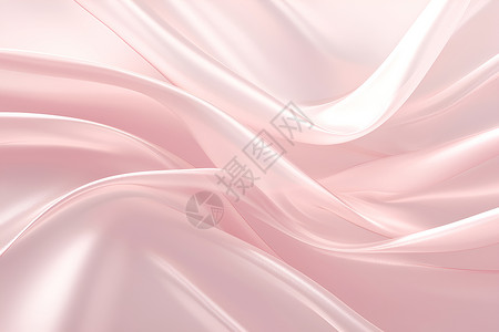 丝绒质粉色丝绒布料插画