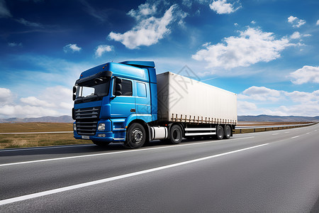 货车车辆素材高速公路行驶的卡车设计图片