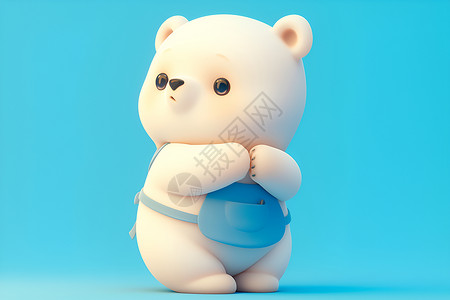 可爱的小白熊高清图片