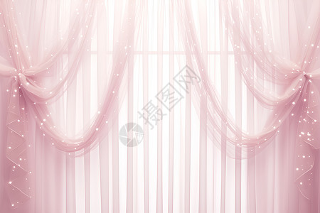 安装窗帘星空中的梦幻窗帘插画