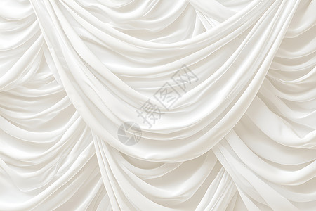 丝绸褶皱婚纱的褶皱和流动插画