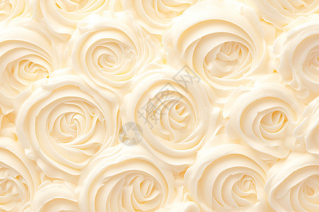 蛋黄派甜点白色的裱花插画