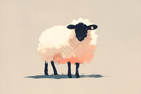 农场养殖的绵羊高清图片