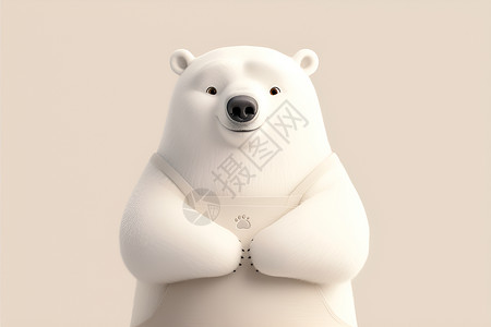 微笑的小熊微笑的北极熊高清图片