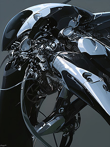 未来摩托车的前轮高清图片