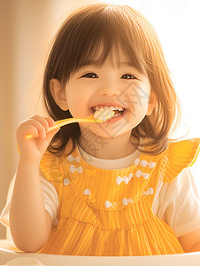 亚洲婴儿可爱的亚洲小女孩插画