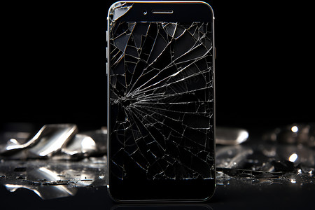 维修碎屏碎屏的手机背景