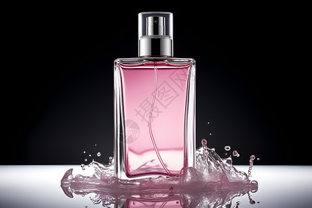 香水详情粉色的香水背景