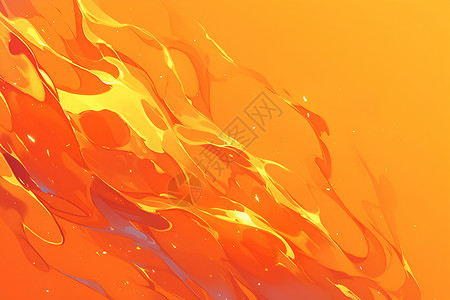 黄色美丽火焰燃烧的火焰抽象插画插画