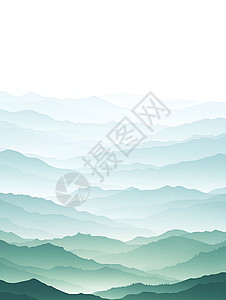 层叠的山脉背景图片