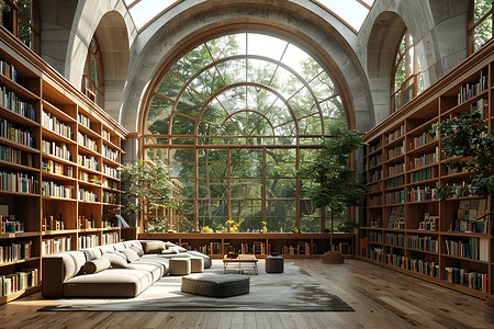 漂亮的书屋背景图片
