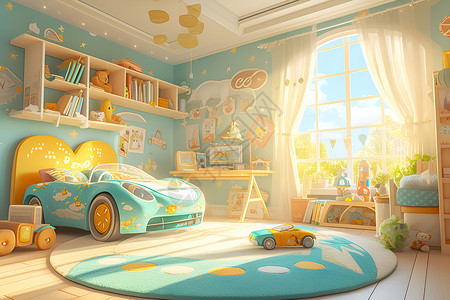 玩具世界的梦幻童房高清图片