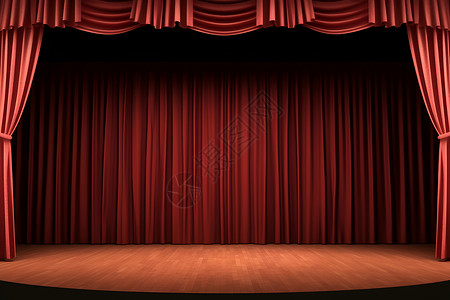 剧院内的空旷舞台背景图片