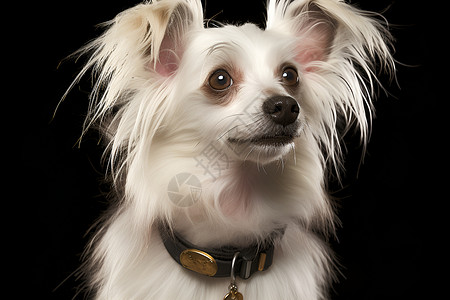萧亚轩蓬松发型高冠发型的宠物犬背景