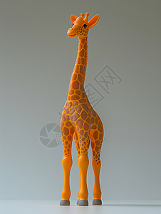 立体玩偶可爱的长颈鹿背景