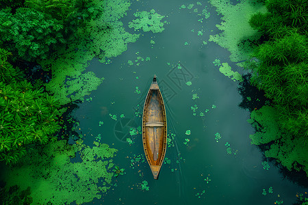 湖泊航拍宁静湖面上的船只插画