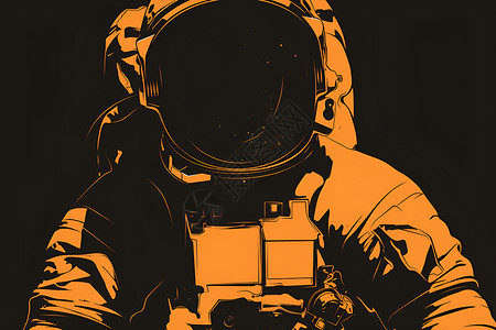 黑暗中的宇航员图片