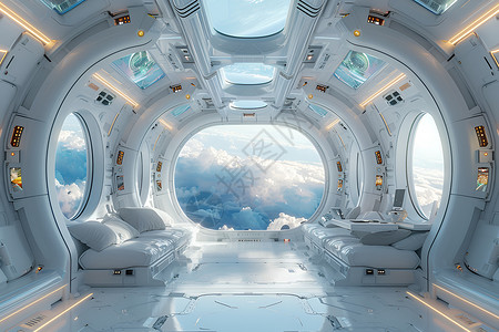 未来太空间内部设计图片
