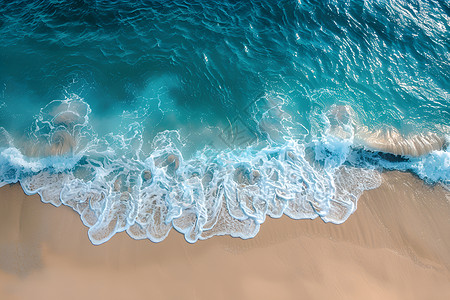 微风拂面海浪图片