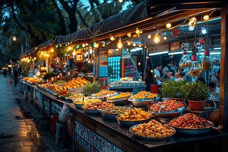 美食摊档图片